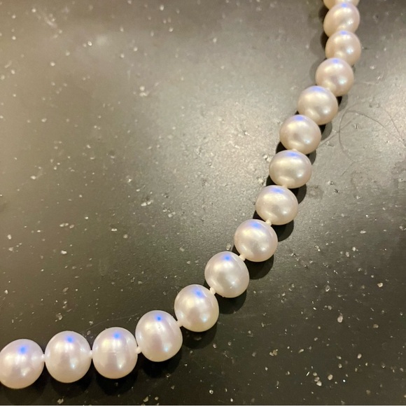 SET- 14K White Gold Cultured Freshwater Pearl Necklace and Bracelet. NWOT. - Picture 11 of 16